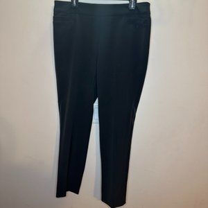 Slip on black dress pants